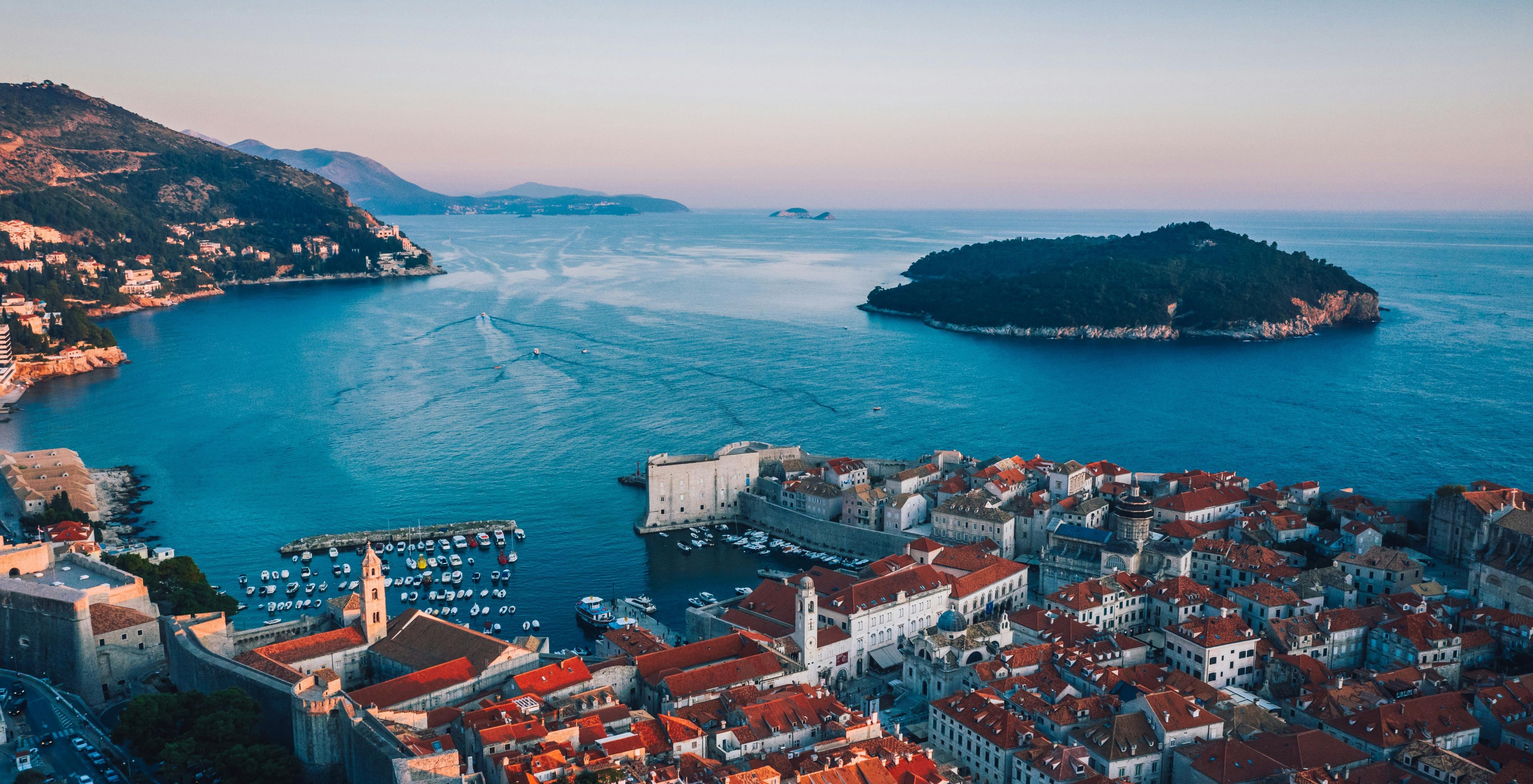 croatia dubrovnik aerial view