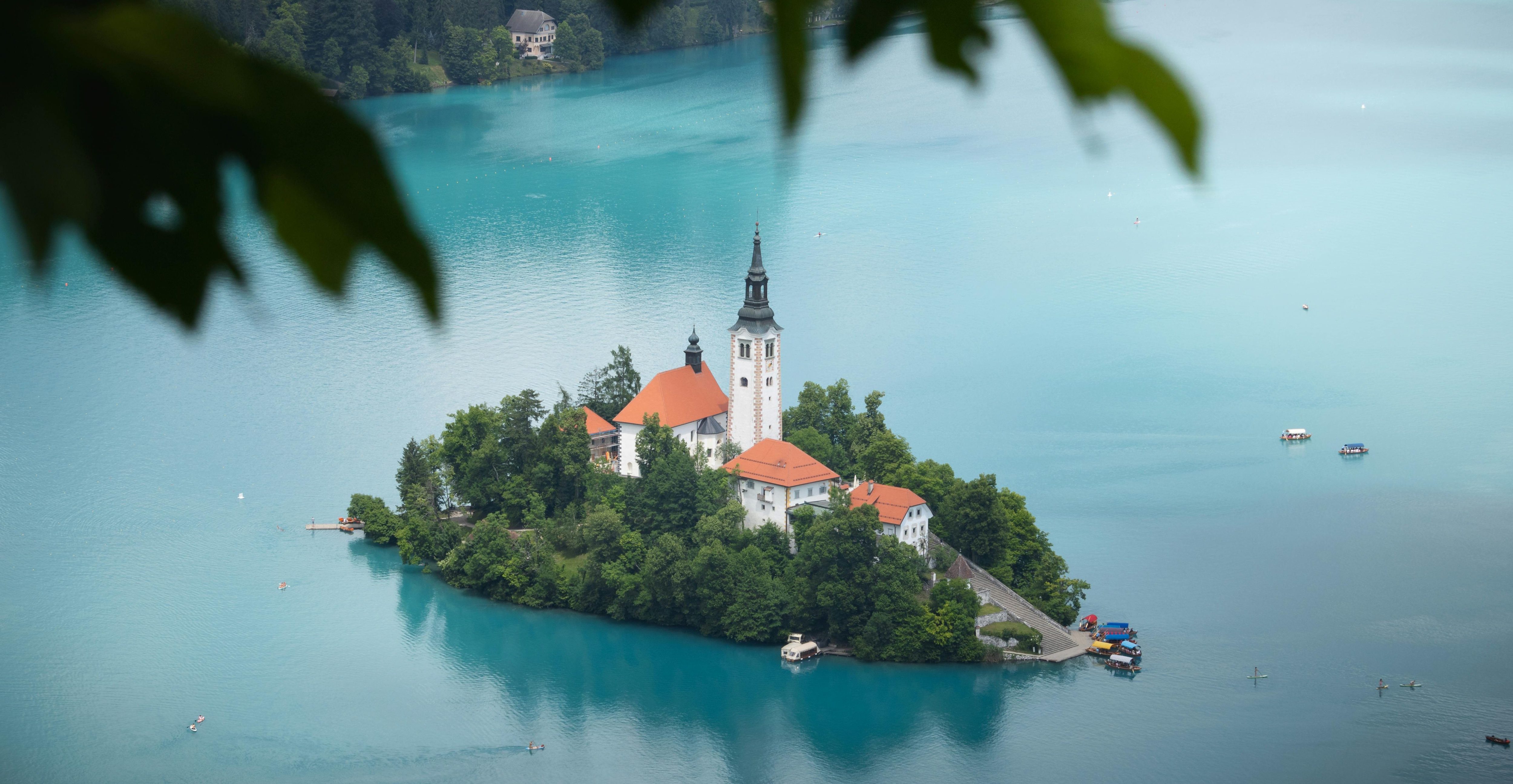 lake bled slovenia the island on the lake